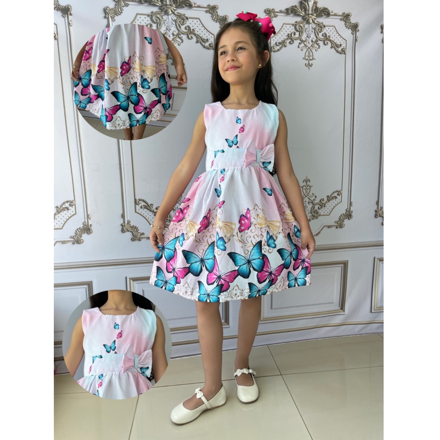 Vestido feminino best sale infantil para festa