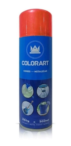 Tinta Spray Vermelho Metalico Colorart 300ml