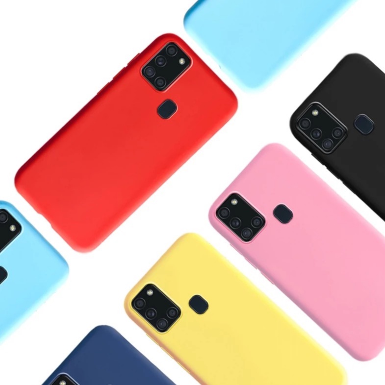 Capa Case Silicone Aveludada Silicone Cover compátivel para celulares Galaxy A21s