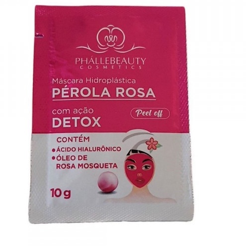 Máscara Facial Hidroplástica Peel Off Pérola Rosa PhálleBeauty