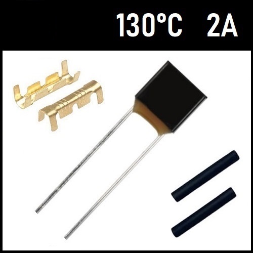 1 Fusível Térmico 2A 130 Graus 130C 130°C