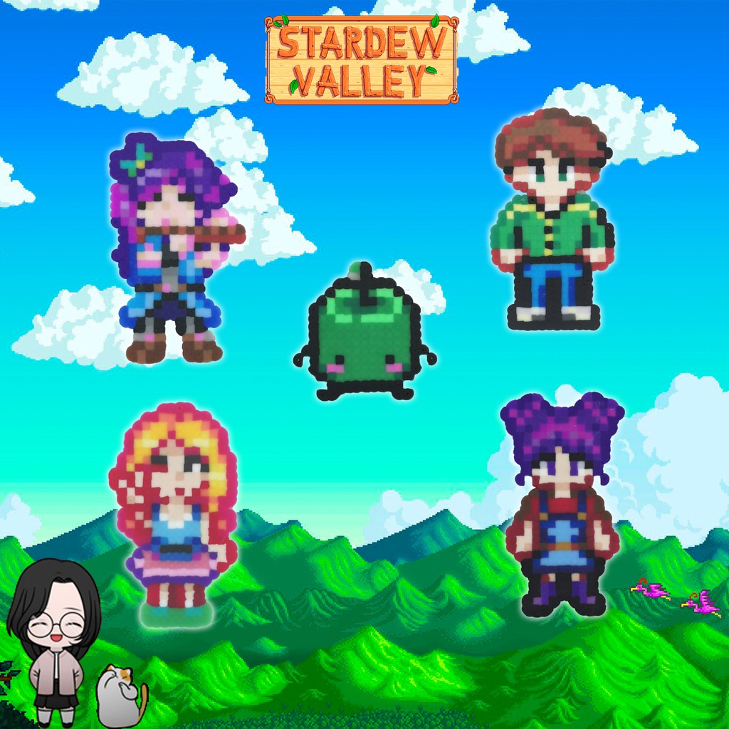 Kit Natal Stardew Valley MONTE SEU KIT!!! - Pixel Art / Hama Beads