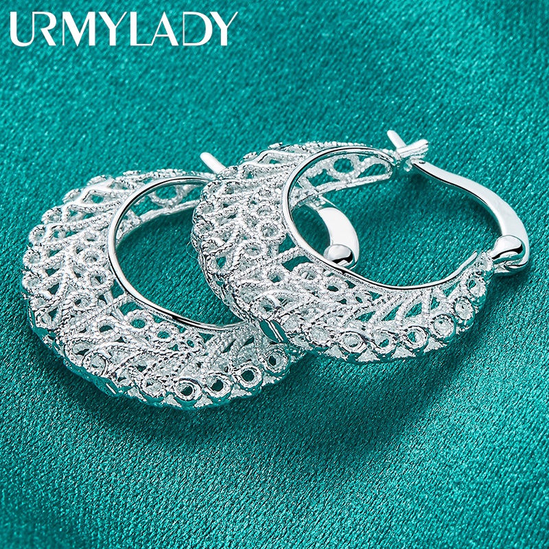 URMYLADY 925 Brincos De Prata Oca Clipes De Orelha Para Mulheres Moda Noivado Jóias De Encanto em Oferta na Shopee