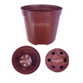 25 Vasos Redondo Pote 9 Para Mini Plantas Suculentas - Marrom