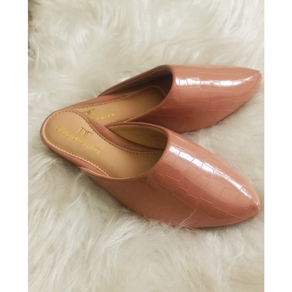 Mule Feminino Muller Sapatilha Rasteira Bico Fino Sapatilha Feminina ...