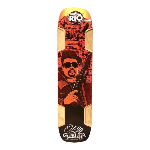 Shape Rio Skateboards Big Gangsta 38 - Longboard Skate Maple Melhor preço com Nota Fiscal