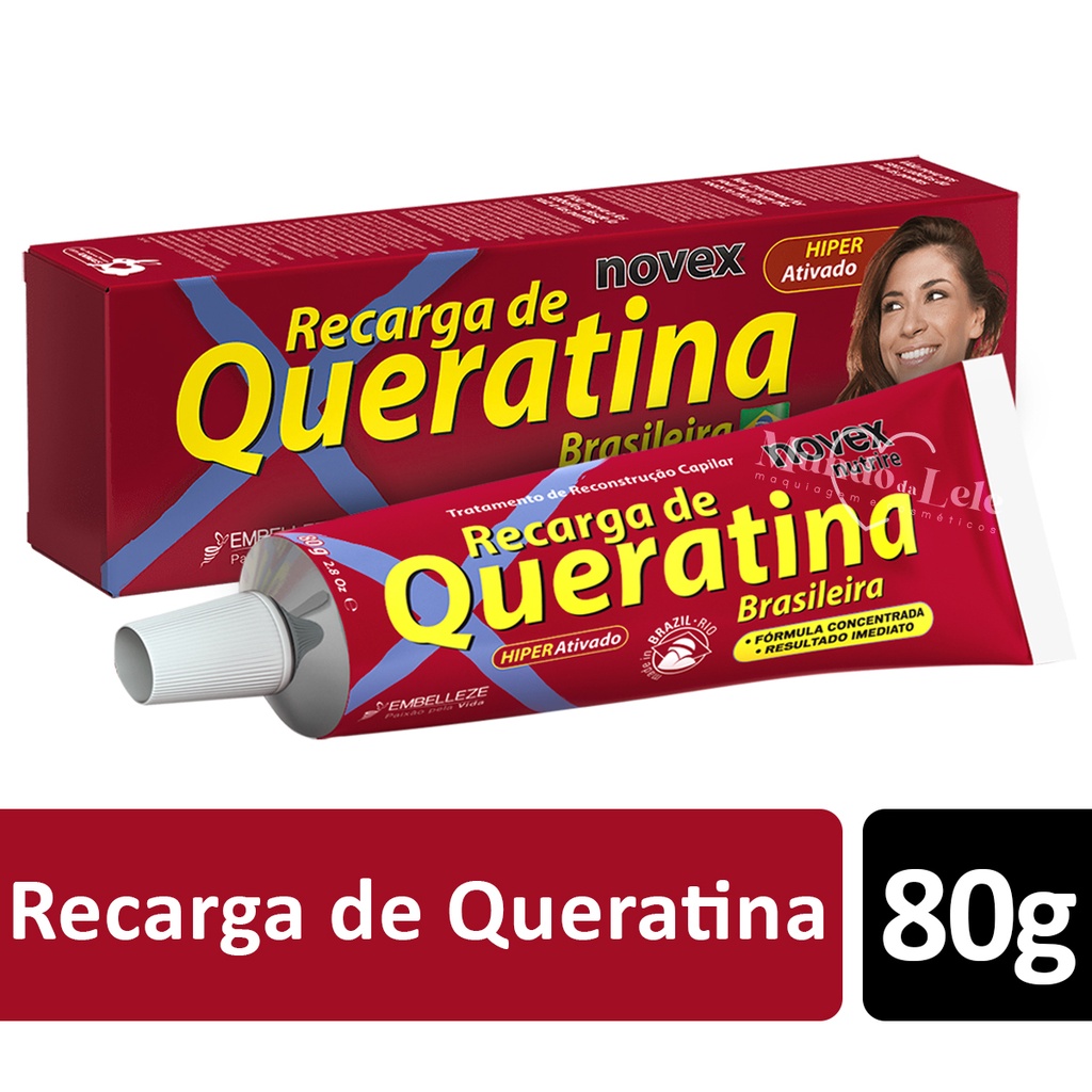 Novex Recarga De Queratina Brasileira 80g em Oferta na Shopee