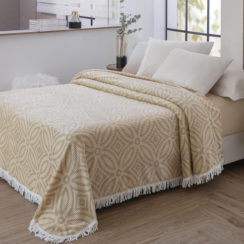 Colcha Bege Casal: Onde Comprar | BuscaProdutos