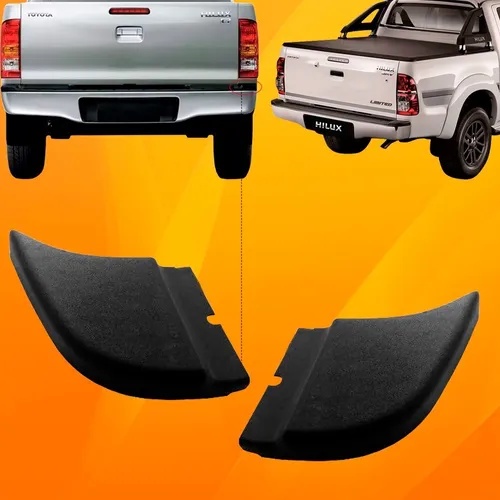 Par Ponteira Parachoque Traseiro Hilux Srv 2005 2006 2007 2008 2009 2010 2011 2012 2013 2014 2015