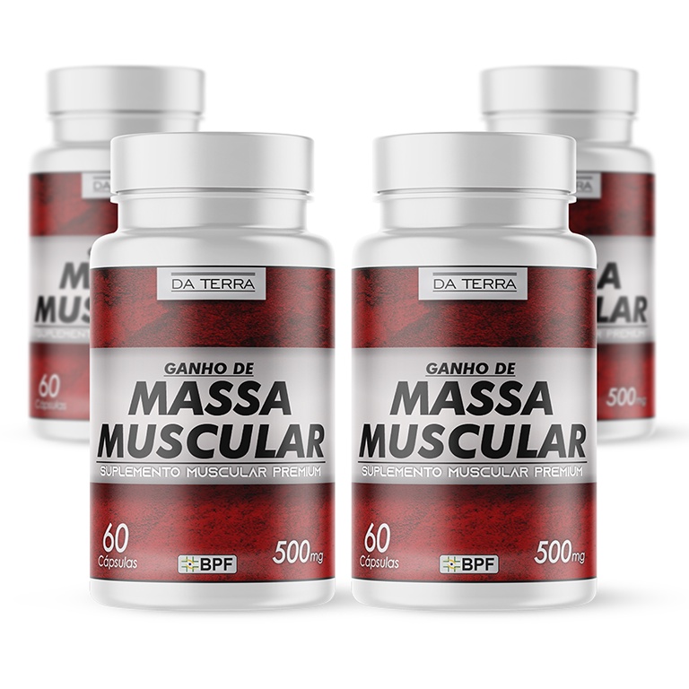 Suplemento Pós-Treino Para Ganho de Massa Magra 240 Cápsulas Combo de Suplementação Aumenta Músculos
