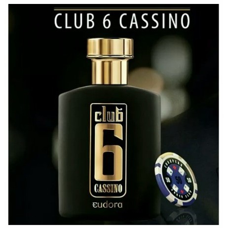 Club 6 Cassino Masculino 95 Ml - Deo-colônia Eudora