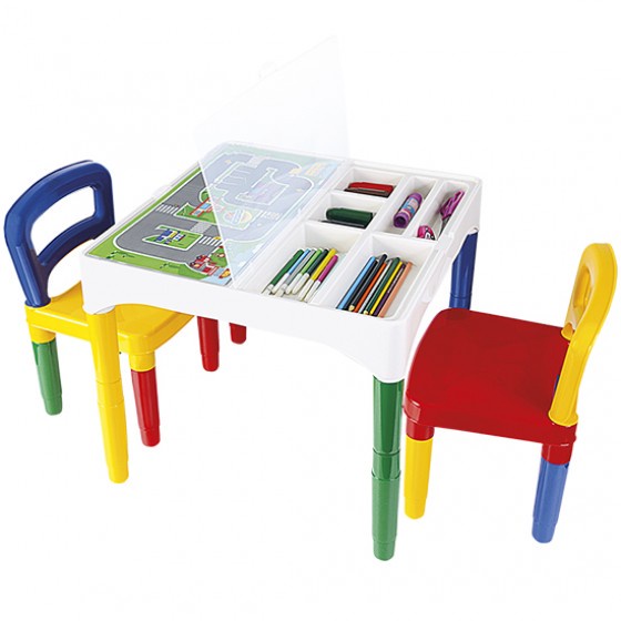 Mesinha Mesa Didatica Infantil Com Cadeiras - Poliplac
