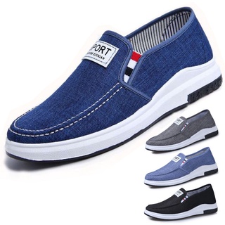 Novos Sapatos Masculinos De Lona De Ganga Preguiçosos Com pedal Casuais Antideslizantes Tênis Velhos De Pano De Pequim