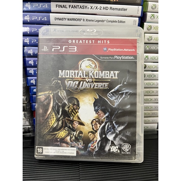 Mortal kombat Dc universe ps3 -Mídia física original
