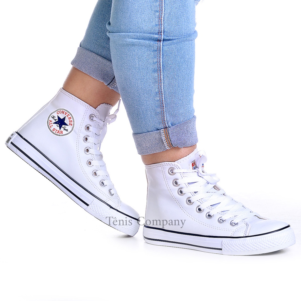 Tênis all star hot sale de cano longo