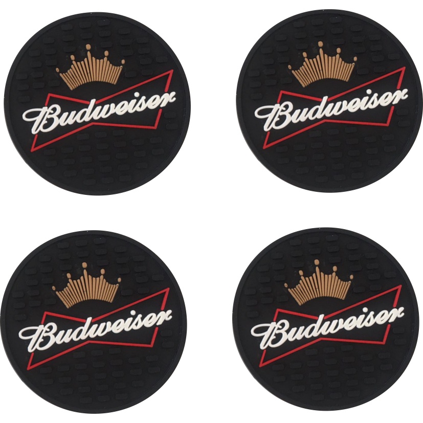 4 Unidades Porta Copo Cerveja Descanso De Copo Emborrachado Para Mesa Bar Balcao Suor Chopp Cerveja