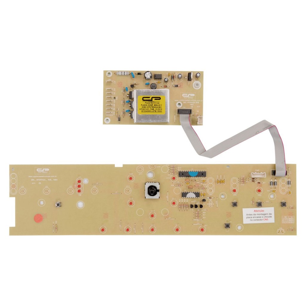 Placa Eletrônica Potência e Interface para Lavadora Brastemp BWL09B - Versão 2