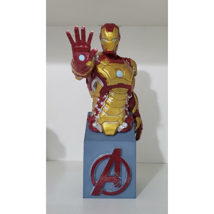 Colecionável Busto Homem de Ferro (Iron Man)