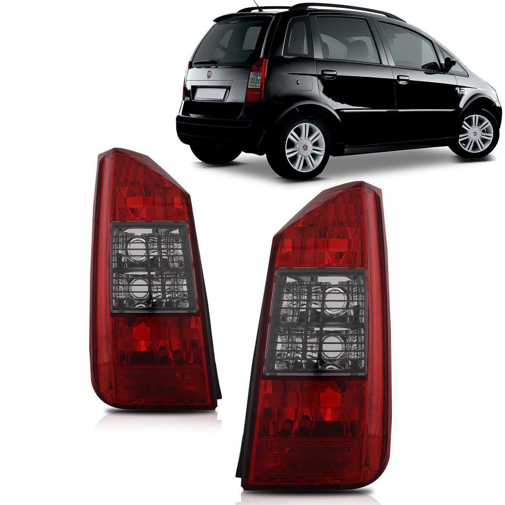 Lanterna Idea 2004 2005 2006 2007 2008 2009 2010 Com Grade Preta Fumê em Oferta na Shopee