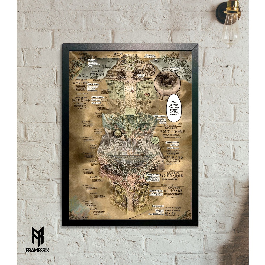 Quadro Made in Abyss mapa