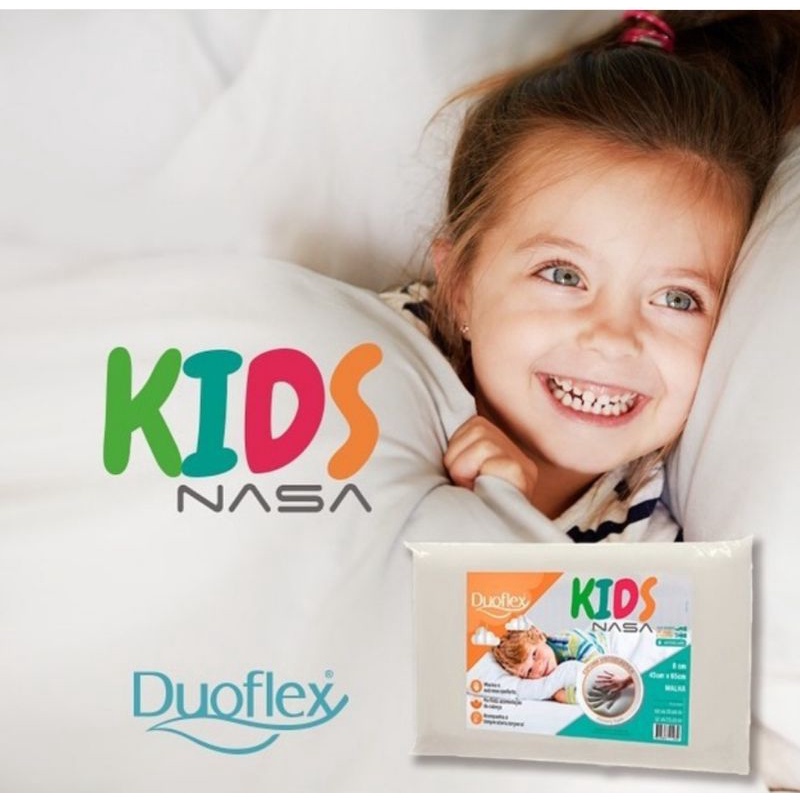 Travesseiro Nasa Infantil Antialérgico Duoflex Original