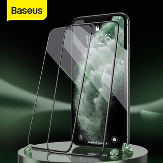 2 PCS Baseus Vidro Temperado Para iPhone 13 12 11 Pro Max Protetor De Tela Temperado Cobertura Completa Protetor De Tela De Vidro