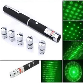 Caneta Laser Verde Pointer Ultra Forte Longo Alcance 500 Mts 5 em1