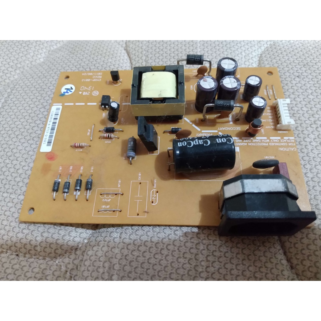Placa Fonte usada Monitor Led Positivo Smile Light 5620 em Bom Estado