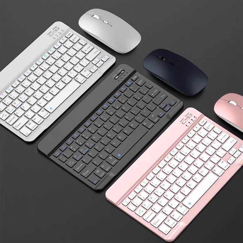 Mini teclado Bluetooth e tamanho sem fio do mouse 7 "8" 9 "10"