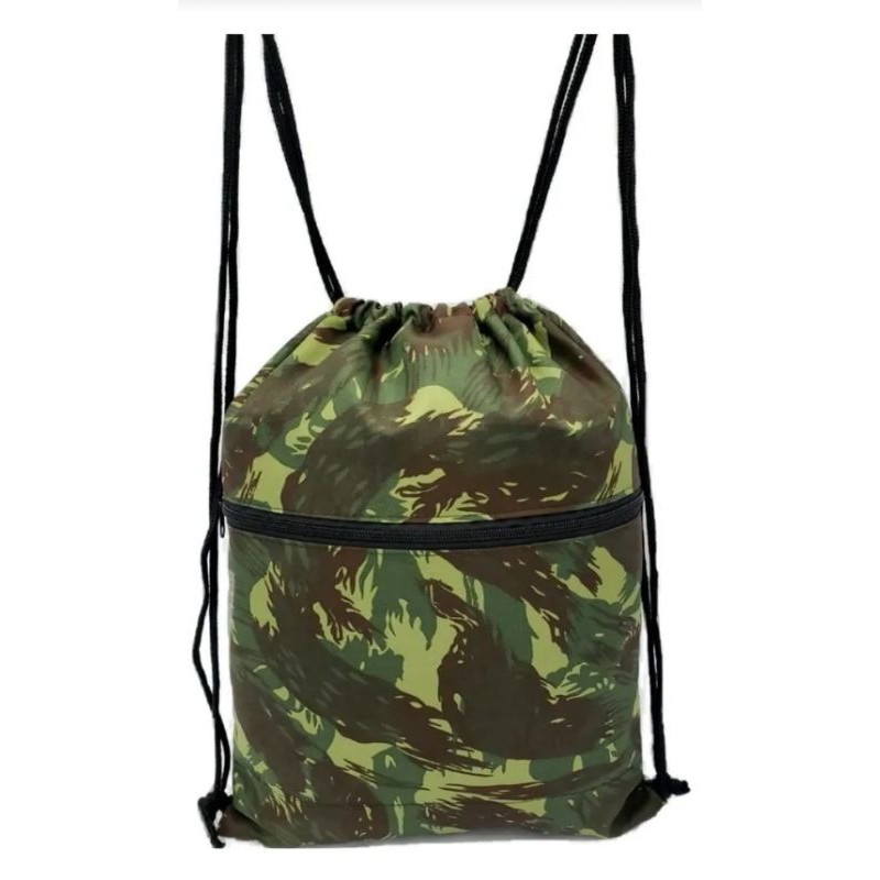 Mochila Saco Nylon Unissex Camuflada em Oferta na Shopee
