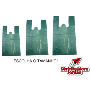 Sacolas plásticas recicladas 1kg reforçada vários tamanhos pronta entrega
