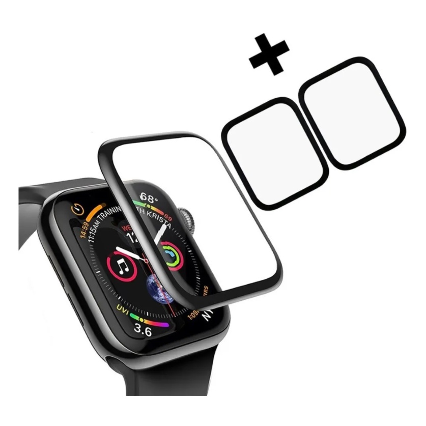 Kit 3 Pelicula Filme protetor Gel 3D Compatível Apple Watch 38mm 40mm 42mm 44mm em Oferta na Shopee