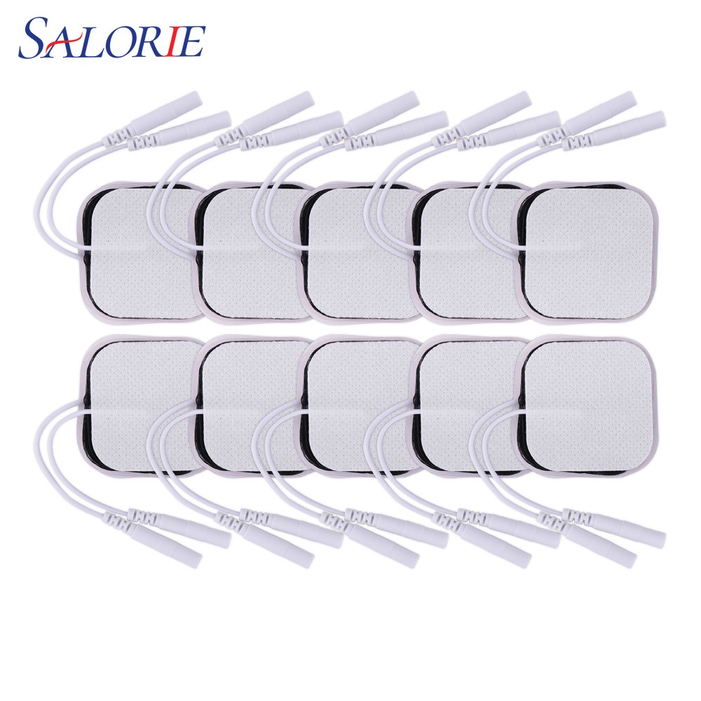 Salorie 10/20/30 Peças Eletrodos Adesivos Fisioterapia Massagem Tecido Eletrodo Almofada…