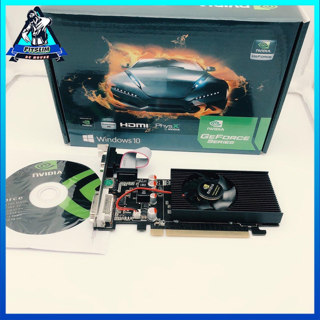 Nvidia Geforce Gt210 1gb 64bit Hdmi Vga Dvi Video Card Gráficos De Jogo De Computador Shopee