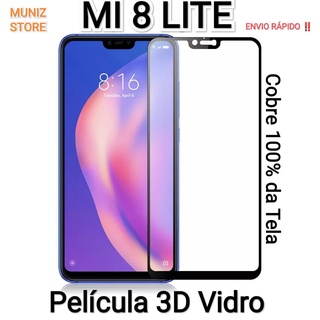 Película Mi 8 Lite 3D Vidro, Gel, Cerâmica, Hidrogel Frontal Xiaomi, Películas Camerâ e Traseira