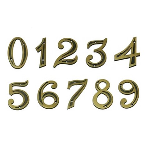 Numero/Letra Para Residência, Casa Comercio de Pvc Colonial Dourado Emave em Oferta na Shopee