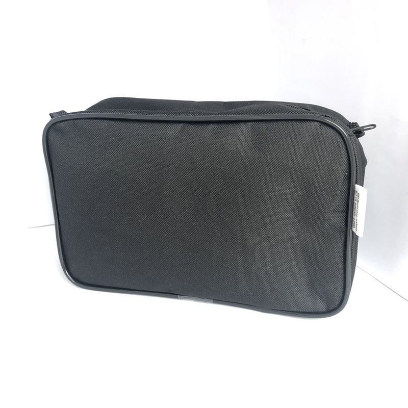 Necessaire inteira de NAILON (tecido) PRETA 23x15 em Oferta na Shopee