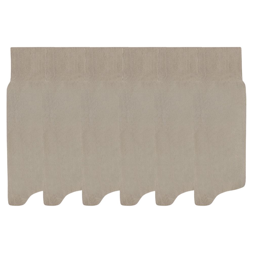 Kit Com 6 Pares De Meias Mash Social Masculina Tecido Canelado Basica Original