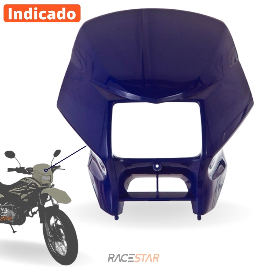 Carenagem Frente Farol Bros 125 150 2003 2004 Carcaça Moto Honda Modelo Original Azul Penedo Nfe