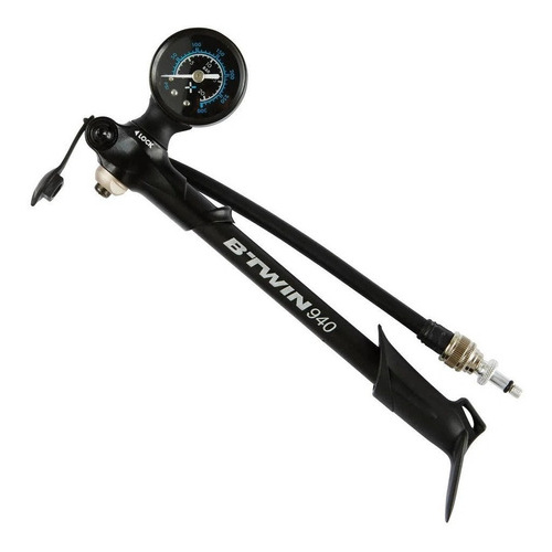 Bomba De Ar Calibrador Suspensão e Amortecedor Bike c/ Manômetro 300psi Btwin Original