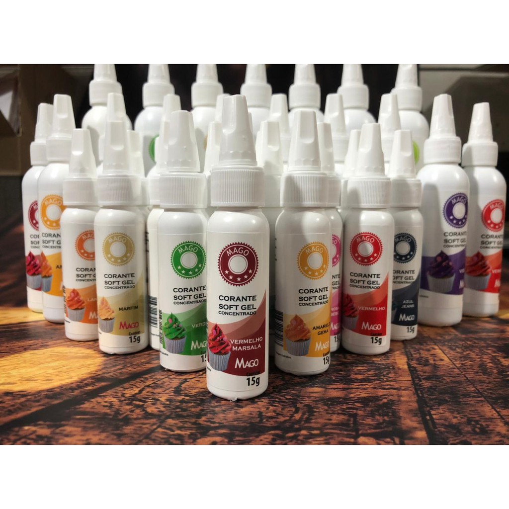 1~4 CORANTE SOFTGEL MAGO 15 GRAMAS // - Food & Beverages