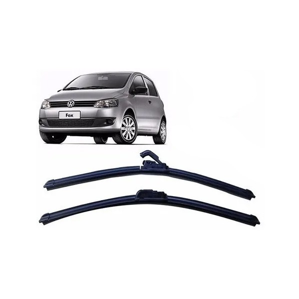 Par de Palhetas para Limpador de Parabrisa Dianteiro para Vw Fox 2003 2004 2005 2006 2007 2008 2009