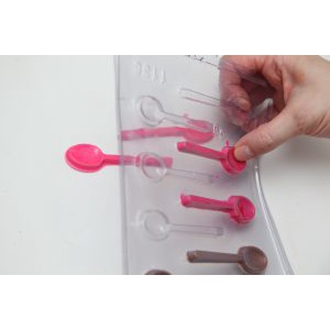 Forma de acetato simples mini colher n1136