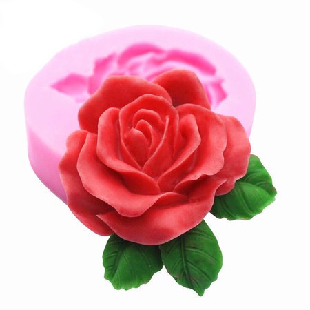 Molde Silicone Modelo Rosa Grande