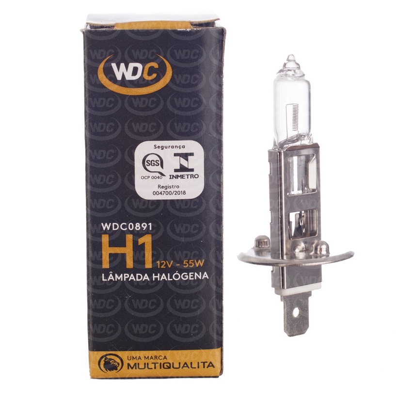 LÂMPADA HALOGENA UNIVERSAL H1 12V 55W