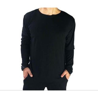 Camiseta Manga Longa Masculina Poliester