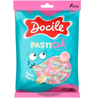 Pastilha Chiclé Tutti-Frutti Com 100 unidades - Docile