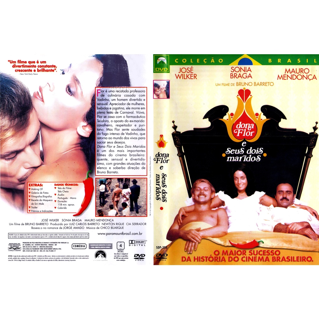 Dvd Dona Flor E Seus Dois Maridos Sonia Braga Original Shopee Brasil