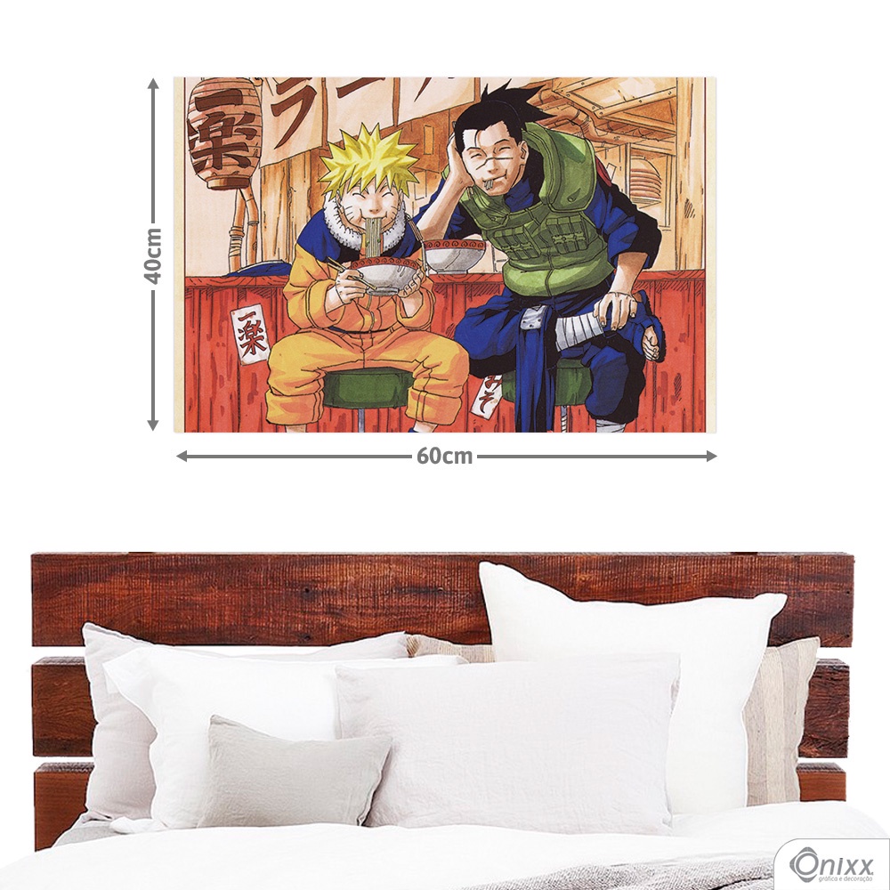 Painel Decorativo Naruto & Iruka 60x40cm