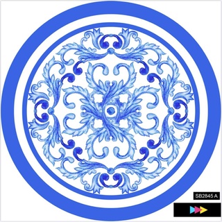 Tecido Localizado Para Sousplat Estampa Porcelana Portuguesa